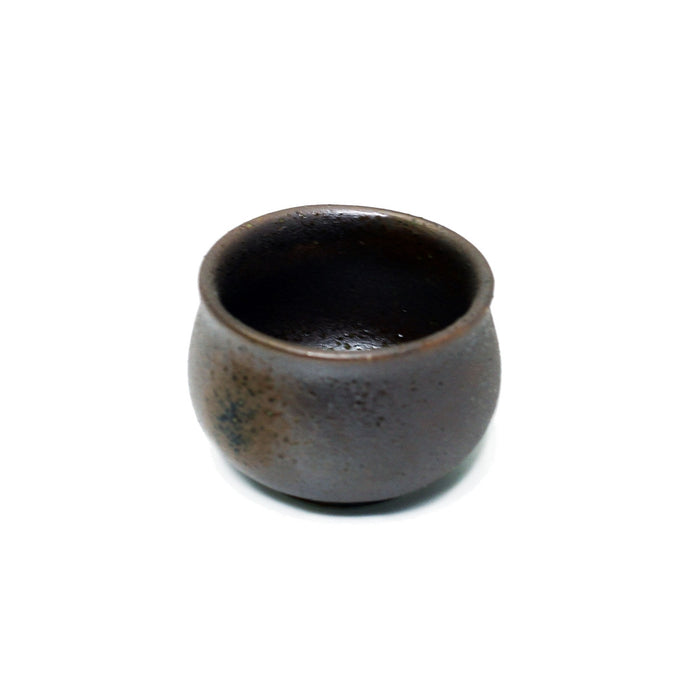 Rusty Brown Ceramic Sake Cup 1.5 fl oz
