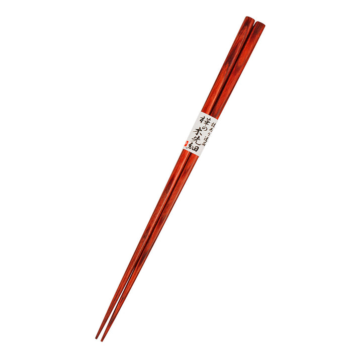 Birch Dark Red Slim Tip Chopsticks