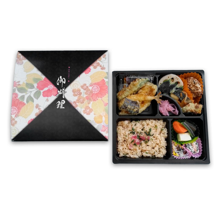 [Clearance] Tsubaki Square Take Out Paper Bento Box 9.5" x 9.25" (50/pack) (*inside tray sold separately)