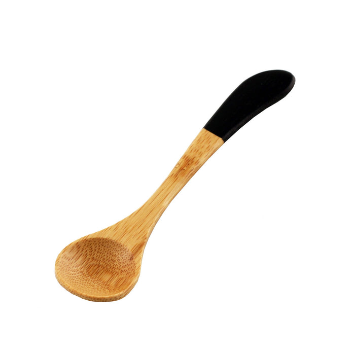 Small Bamboo Spoon with Black Lacquer Tip