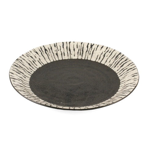 Black & White Dinner Plate 9.4