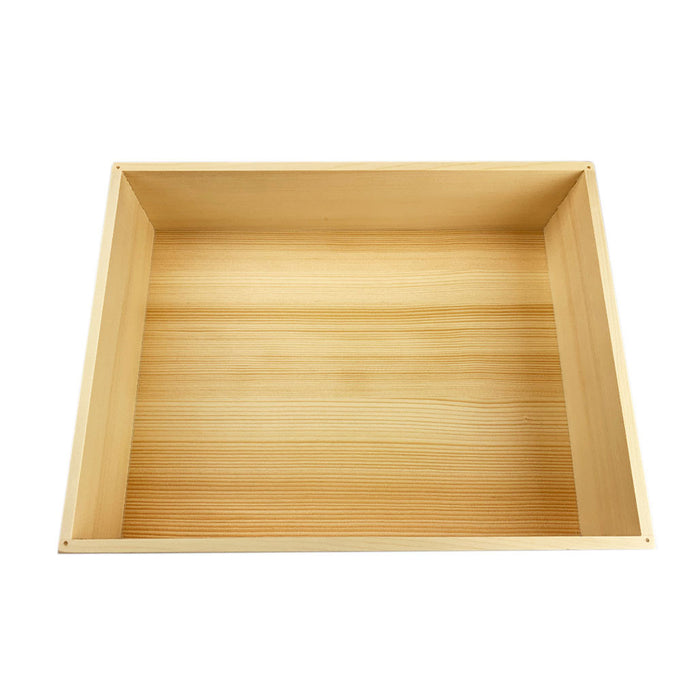 Wooden Sushi Neta Box with Clear Lid Medium 14.75" x 11.4"