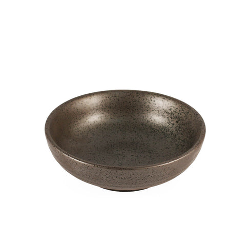 Metallic Gray Black Speckled Individual Salad Bowl 9 fl oz / 5