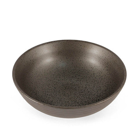 Metallic Gray Black Speckled Noodle Bowl 36 fl oz / 8