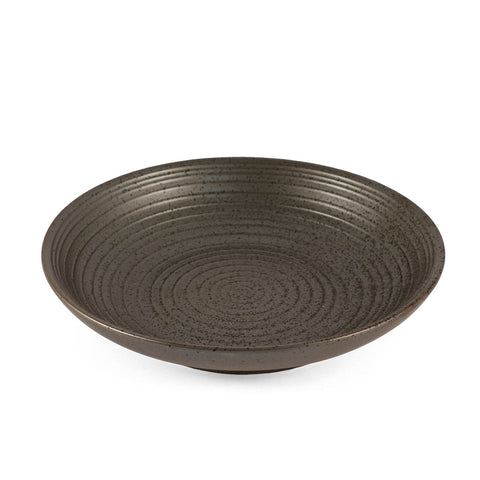 Metallic Gray Black Speckled Serving Plate 8