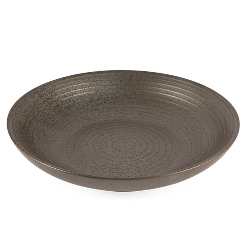 Metallic Gray Black Speckled Serving Plate 9