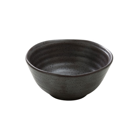 Metallic Gray Black Speckled Porcelain Soup Bowl 8 fl oz / 4.5