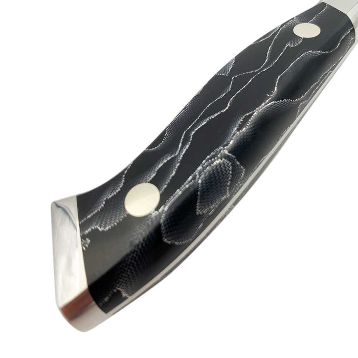 Nenox Micro Powdered Steel Gyuto 210mm (8.2") Silver Glass Fiber Handle with Saya Cover