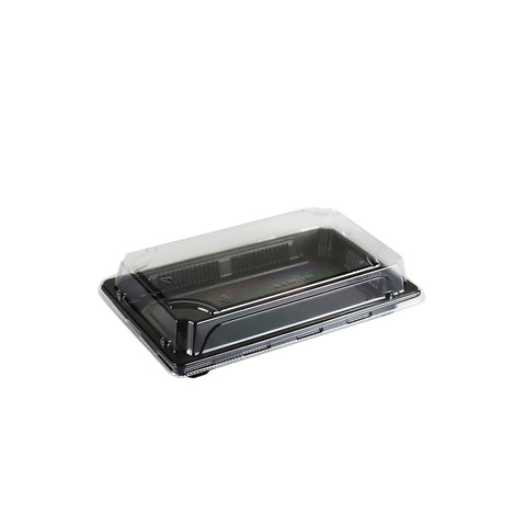 A-03HL PS Black Take Out Sushi Tray 8.5