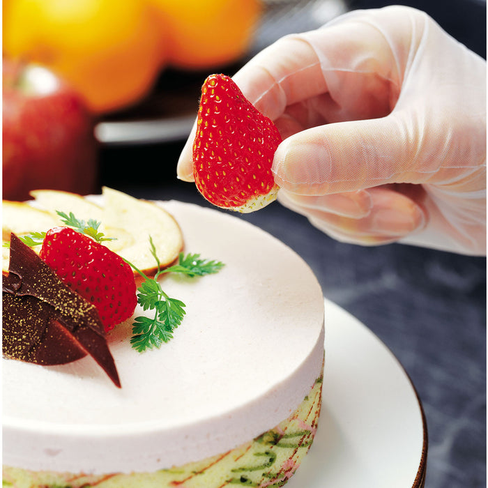 27 Micron Five-Finger-Squeeze Non-Stick Embossed Disposable Gloves S/M/L (200/pack)